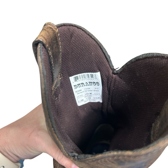 Durango RD3494 Women's 10" Crush  Brown Slouch Western Cowboy Boots Size 6.5 - Picture 6 of 8